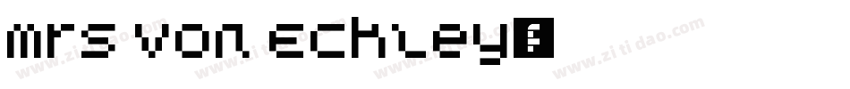 Mrs Von Eckley字体转换